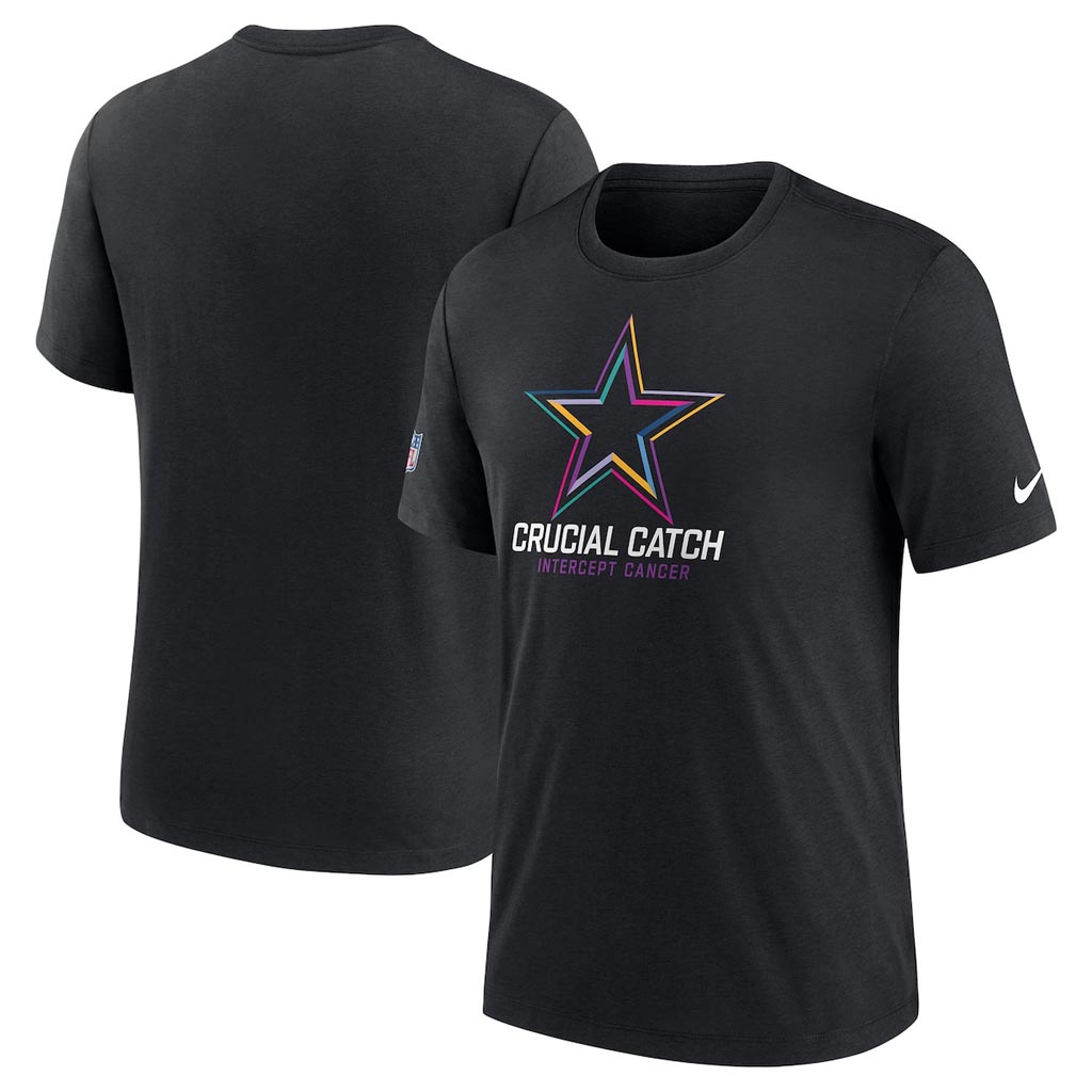 Dallas Cowboys Crucial Catch NFL Shirt 2025 Rainbow Cowboys Merch Best Football Gifts-1