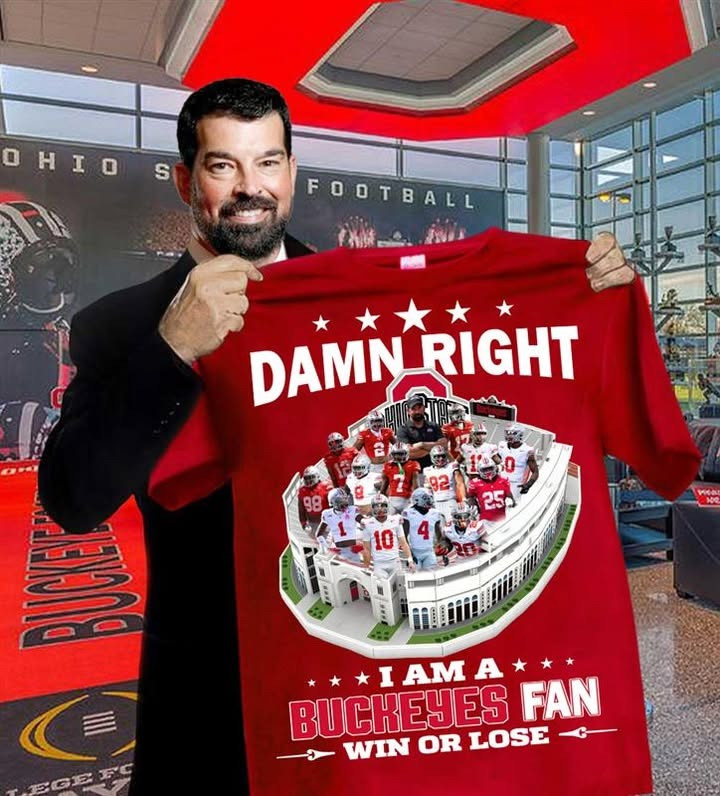 Damn Right I Am A Buckeyes Fan T-Shirt Ohio State Buckeyes Tee Football Lovers Gifts-1