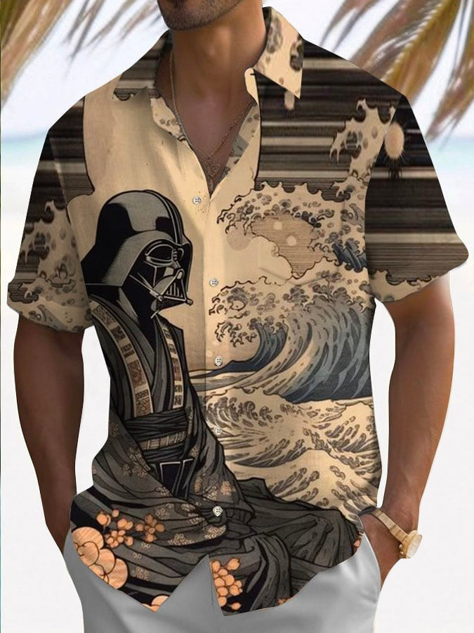 Darth Vader Samurai Star Wars Hawaiian Shirt Fan Merch Star Wars Presents For Adults-1