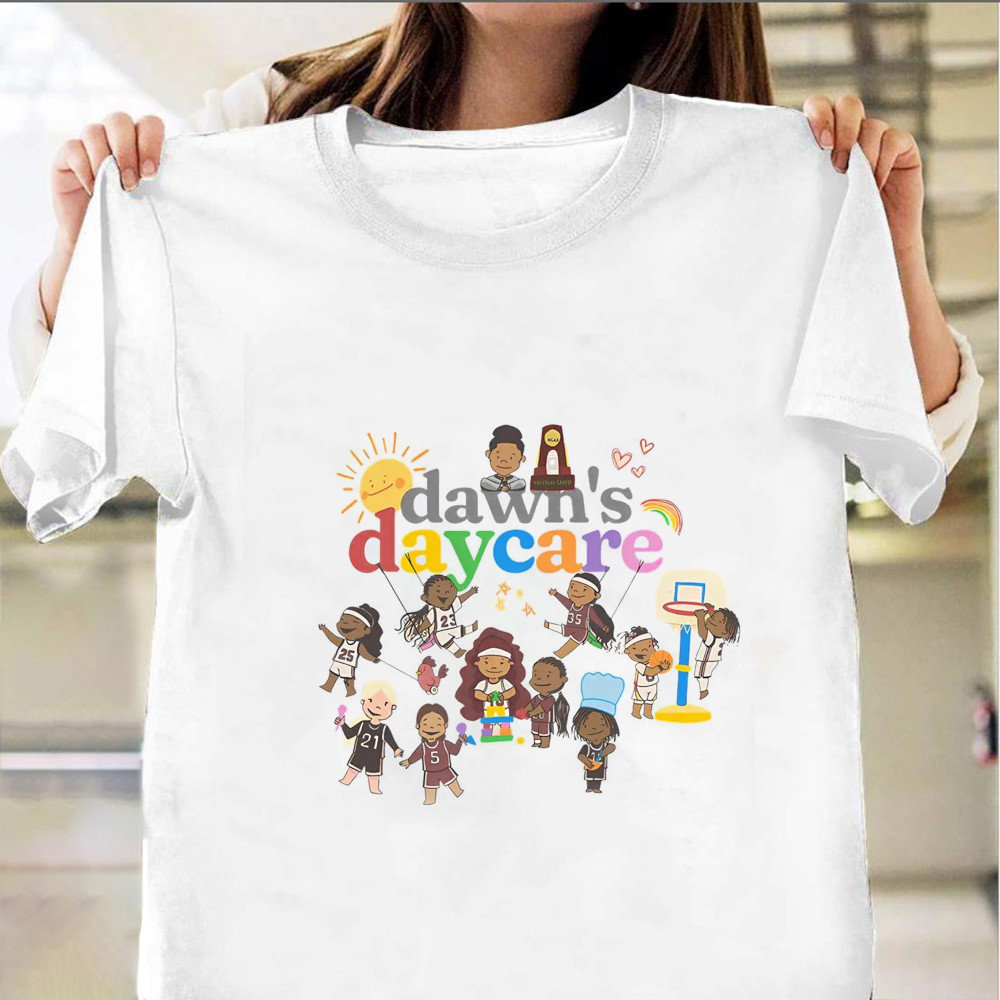 Dawn's Daycare Shirt Gamecock Women's Basketball Champions T-Shirt Fan Gifts-1 Dawn's Daycare Shirt Gamecock Women's Basketball Champions T-Shirt Fan Gifts-1
