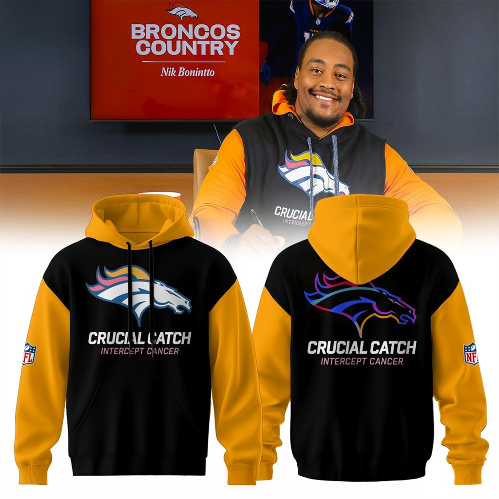 Denver Broncos Crucial Catch Intercept Cancer Hoodie Denver Broncos Merch Gift For Fans-1