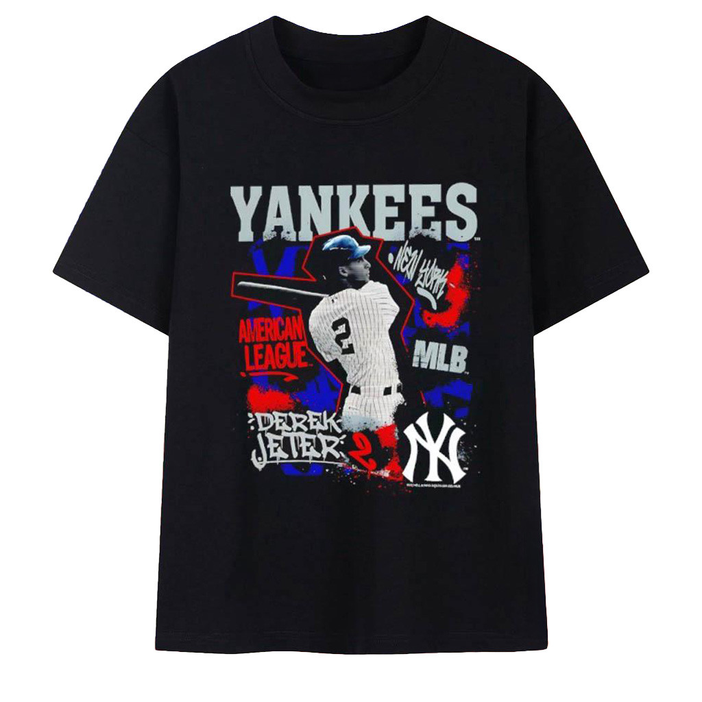 Derek Jeter New York Yankees Mitchell and Ness Star Moment T-Shirt Yankees Merch Husband Gifts-1
