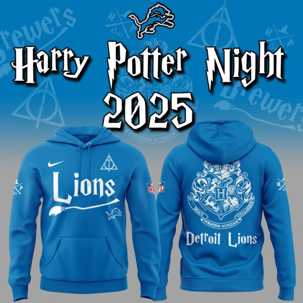 Detroit Lions x Harry Potter Night 2025 Hoodie Game Day Football Fan Merch Gifts For Him-1