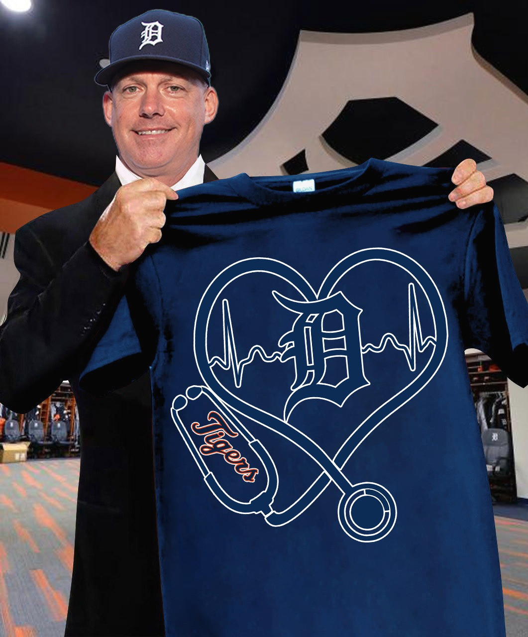 Detroit Tigers Nurses Night T-Shirt Honor Nurses Day Baseball Lovers Gifts For Fans-1