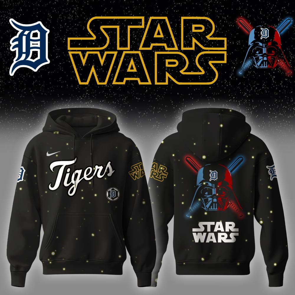 Detroit Tigers x Star Wars Night Hoodie Unique Best Gifts For Detroit Tigers Fans For Him-1