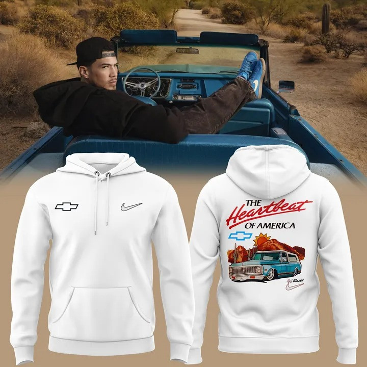 Devin Booker x Chevrolet Hoodie The Heart Beauty Of America Nike Chevrolet Max90 Merch-1