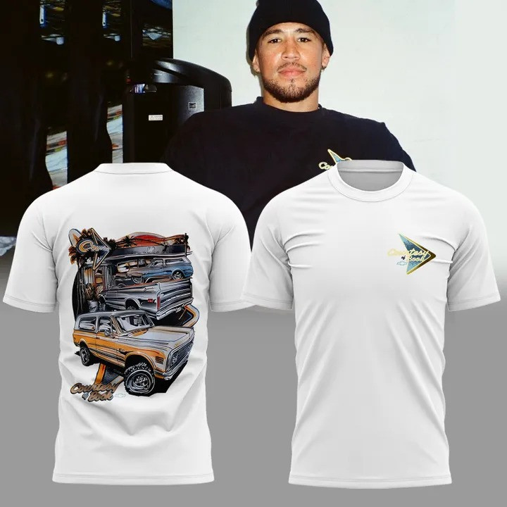 Devin Booker x Chevrolet Shirt 2025 Nike Chevrolet Max90 Devin Booker T-Shirt Fan Merch-1