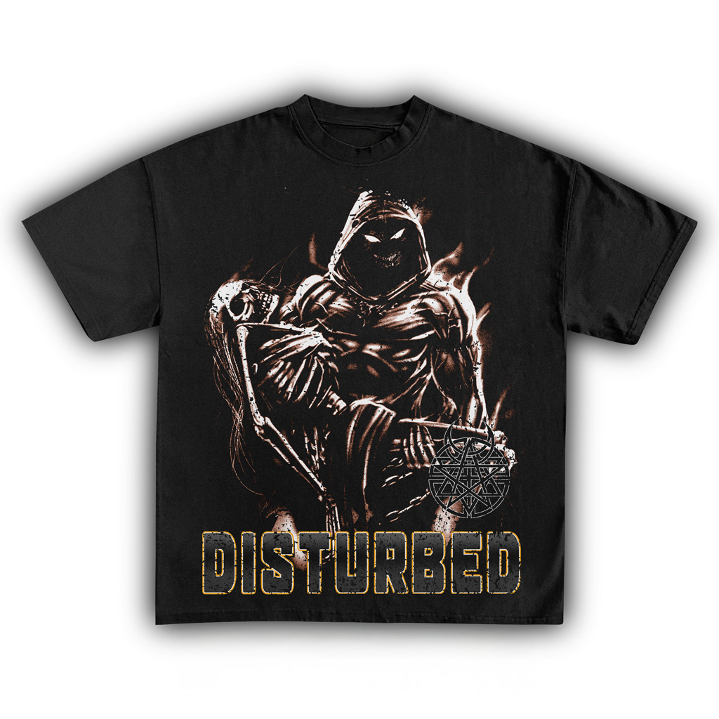 Disturbed Vintage T-Shirt Disturbed Merch Best Christmas Gift Ideas For Band Fans-1