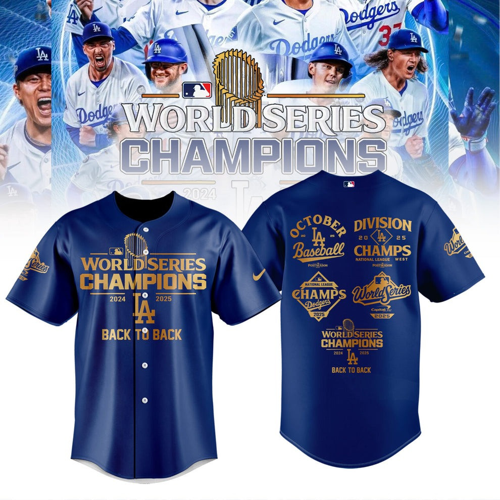 Dodgers Back To Back Champions Jersey World Series Champs October Baseball Gift Idea For Fan-1 Dodgers Back To Back Champions Jersey World Series Champs October Baseball Gift Idea For Fan-1