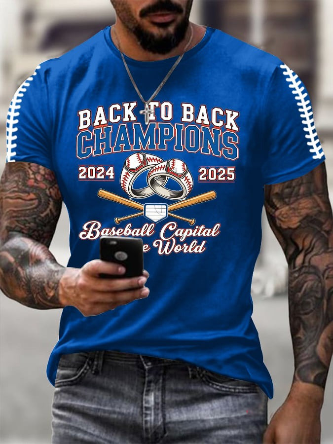 Dodgers Back To Back Champions Shirt 2025 Dodgers World Series Champions Merch Gift Ideas-1