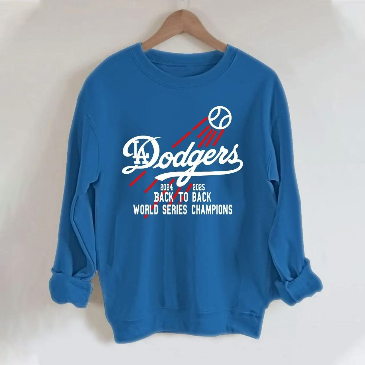 Dodgers Back To Back Champions Sweatshirt 2024 2025 World Series Merch For Fan-1