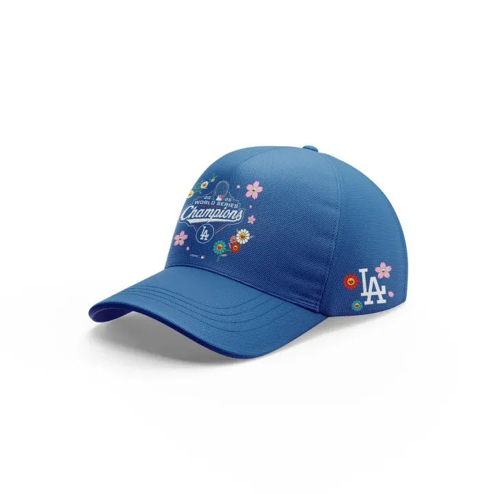 Dodgers Back To Back Hat Floral World Series Champions Cap Beautiful Merch For Fan-1 Dodgers Back To Back Hat Floral World Series Champions Cap Beautiful Merch For Fan-1