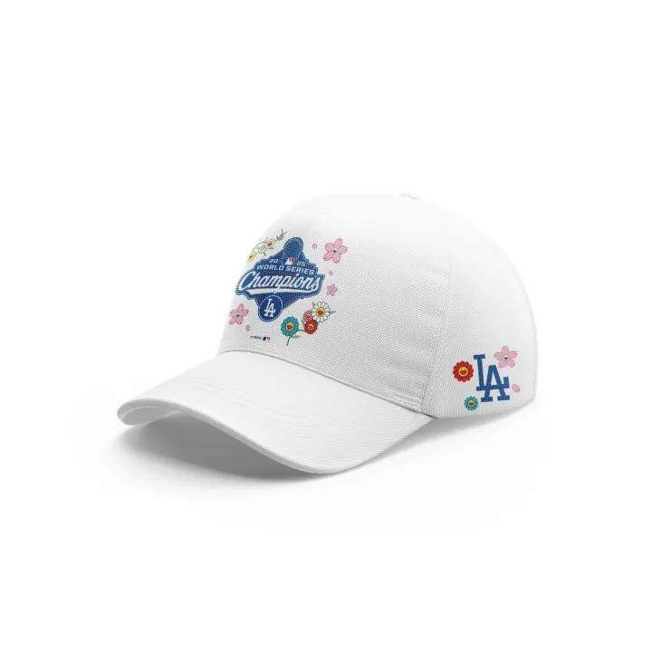 Dodgers Back To Back Hat Floral World Series Champions Cap Good Merch Ideas For Fan-1