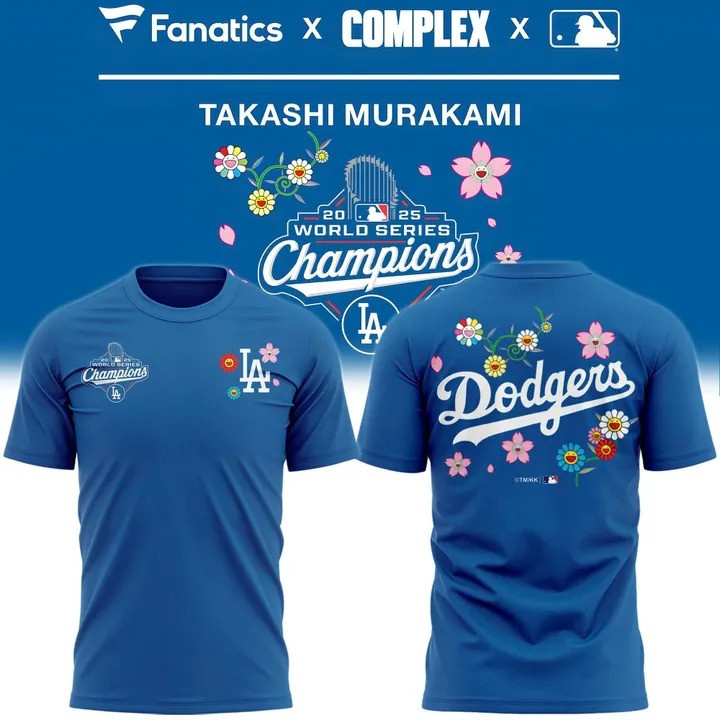 Dodgers Back To Back World Series Champs Shirt Takashi Murakami World Series Champions-1