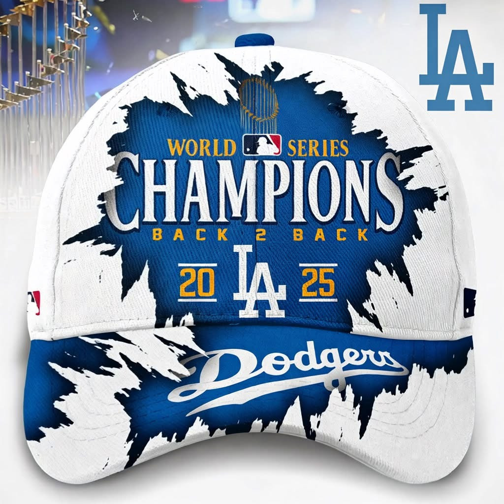 Dodgers Championship Hat LA Dodgers World Series Back To Back Champions Cap Ideas For Fans-1 Dodgers Championship Hat LA Dodgers World Series Back To Back Champions Cap Ideas For Fans-1