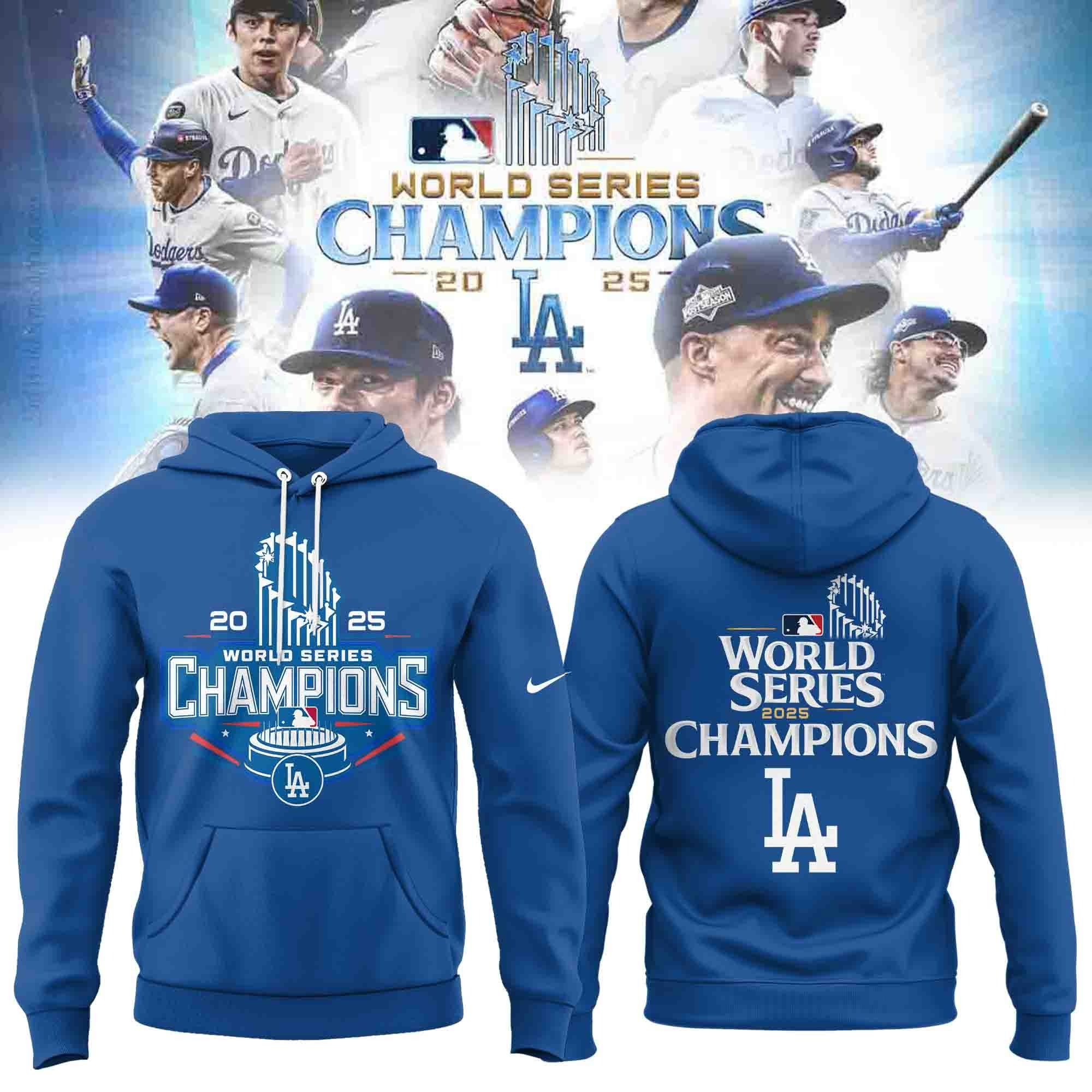 Dodgers Championship Hoodie 2025 LA World Series Champion Awesome Clothes Idea For Fan-1