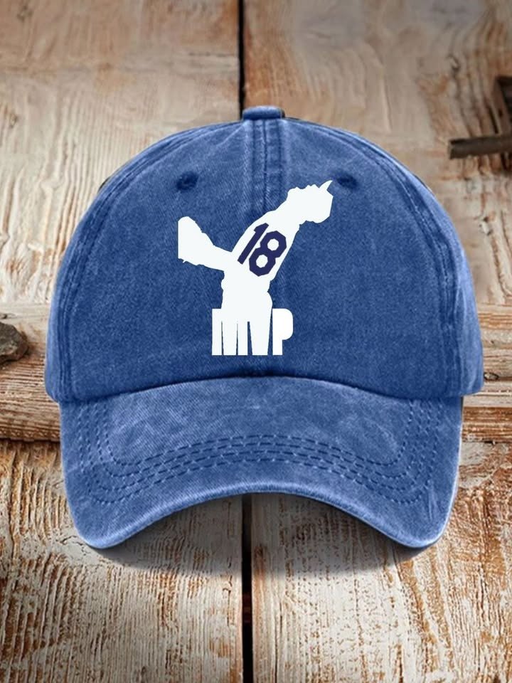 Dodgers MVP 18 Champions World Series 2025 Hat Dodgers Championship Merchandise Gifts-1