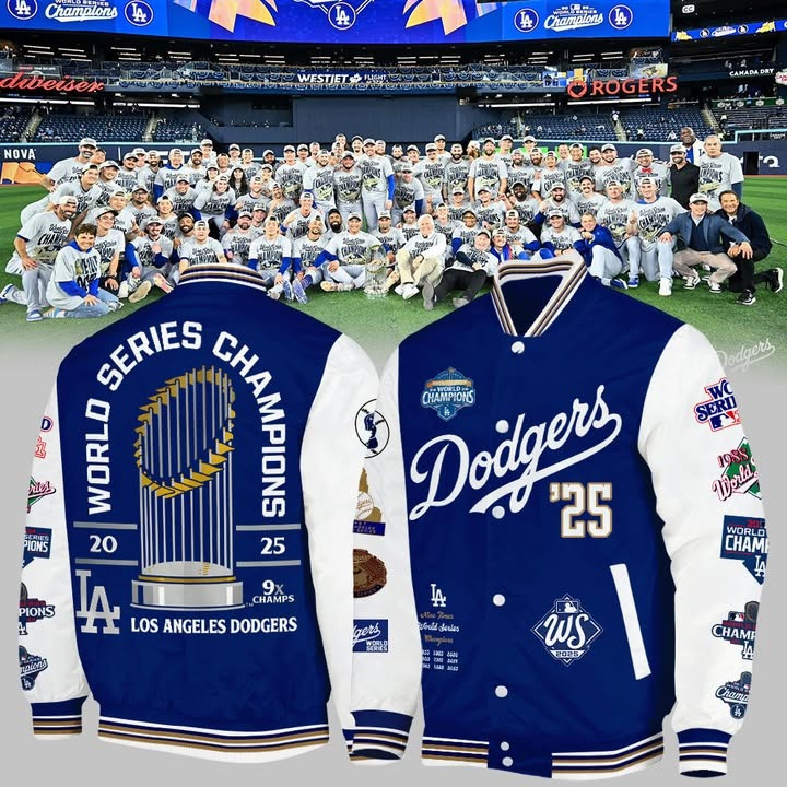 Dodgers World Series Bomber Jacket 20 25 LA World Series Champions Unique Merch For Fan-1
