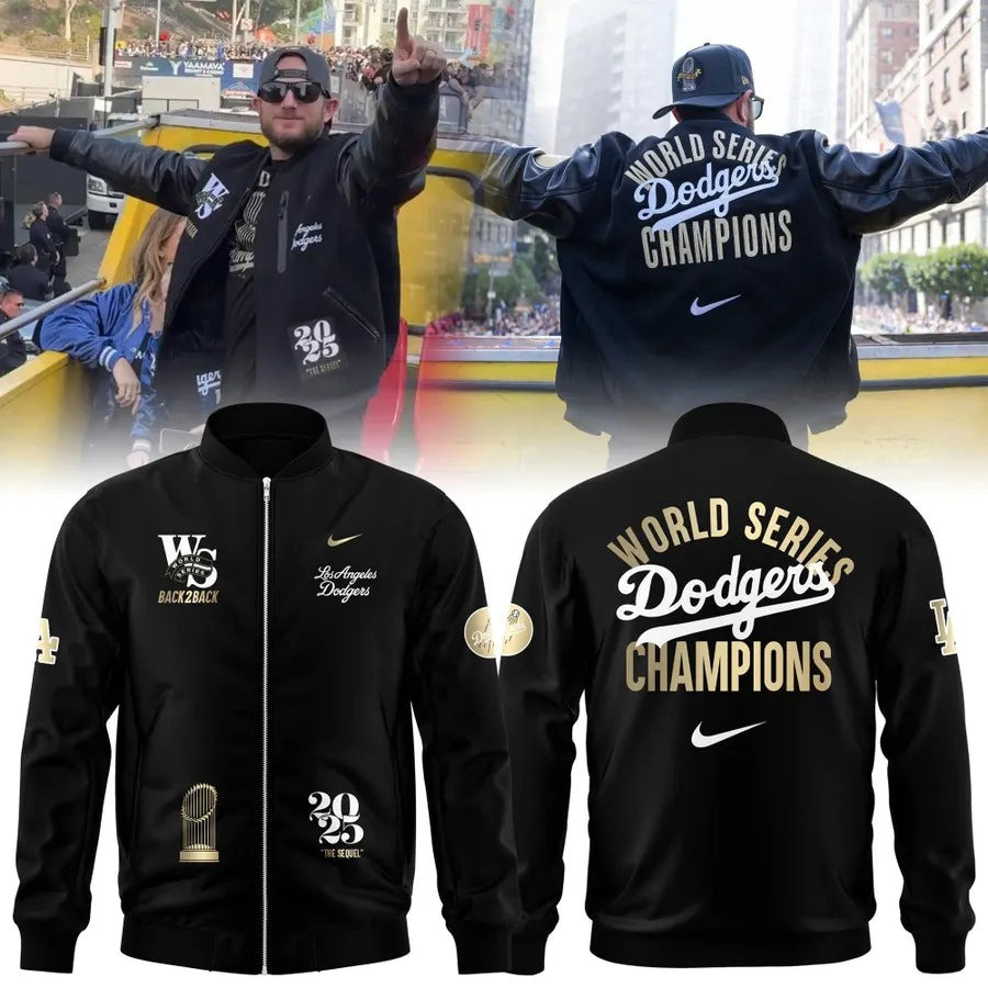 Dodgers World Series Bomber Jacket WS 2025 Los Angeles Dodgers Champions Clothing For Fan-1