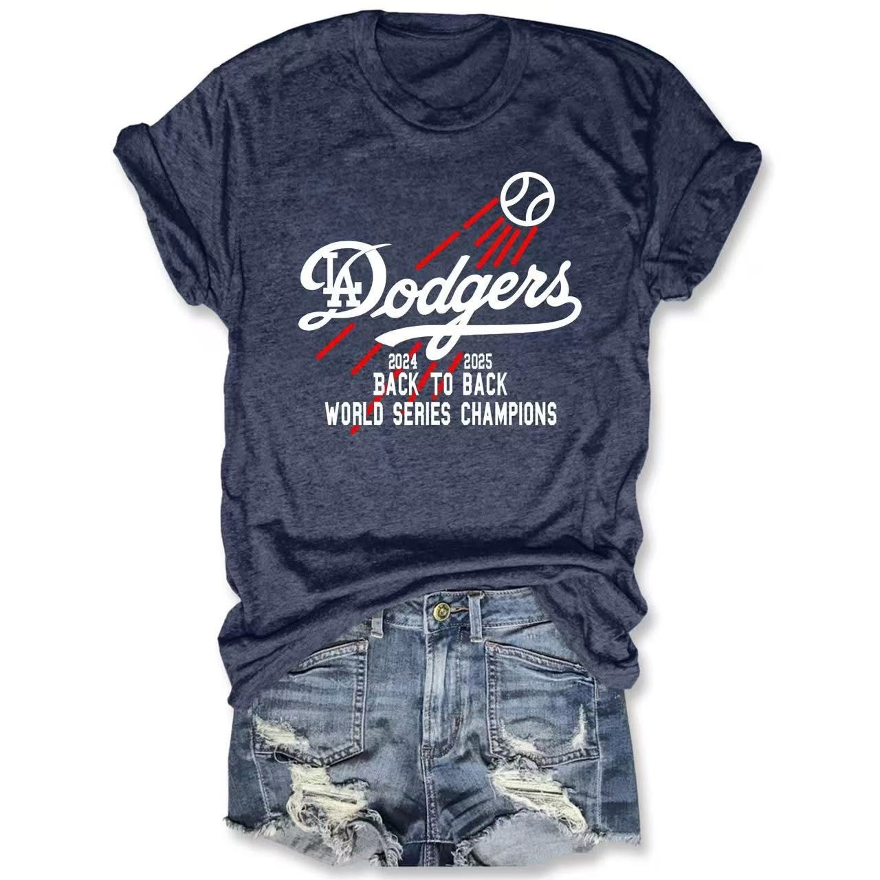 Dodgers World Series Champions 2025 T-Shirt Dodgers Back To Back Championship Fan Merch-1