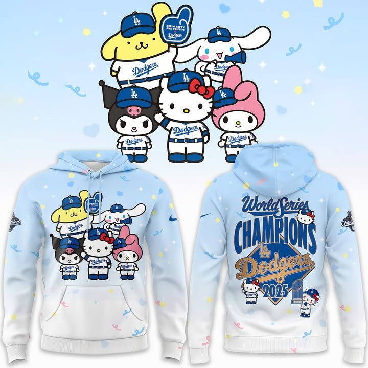 Dodgers World Series Champions Hoodie LA Dodgers 2025 Cute Merch For Fan-1