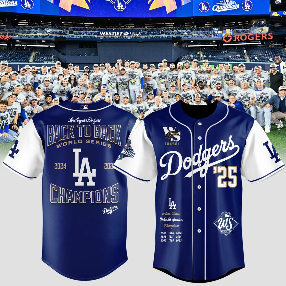 Dodgers World Series Champions Jersey Back To Back World Series Champs Fans Gift-1 Dodgers World Series Champions Jersey Back To Back World Series Champs Fans Gift-1