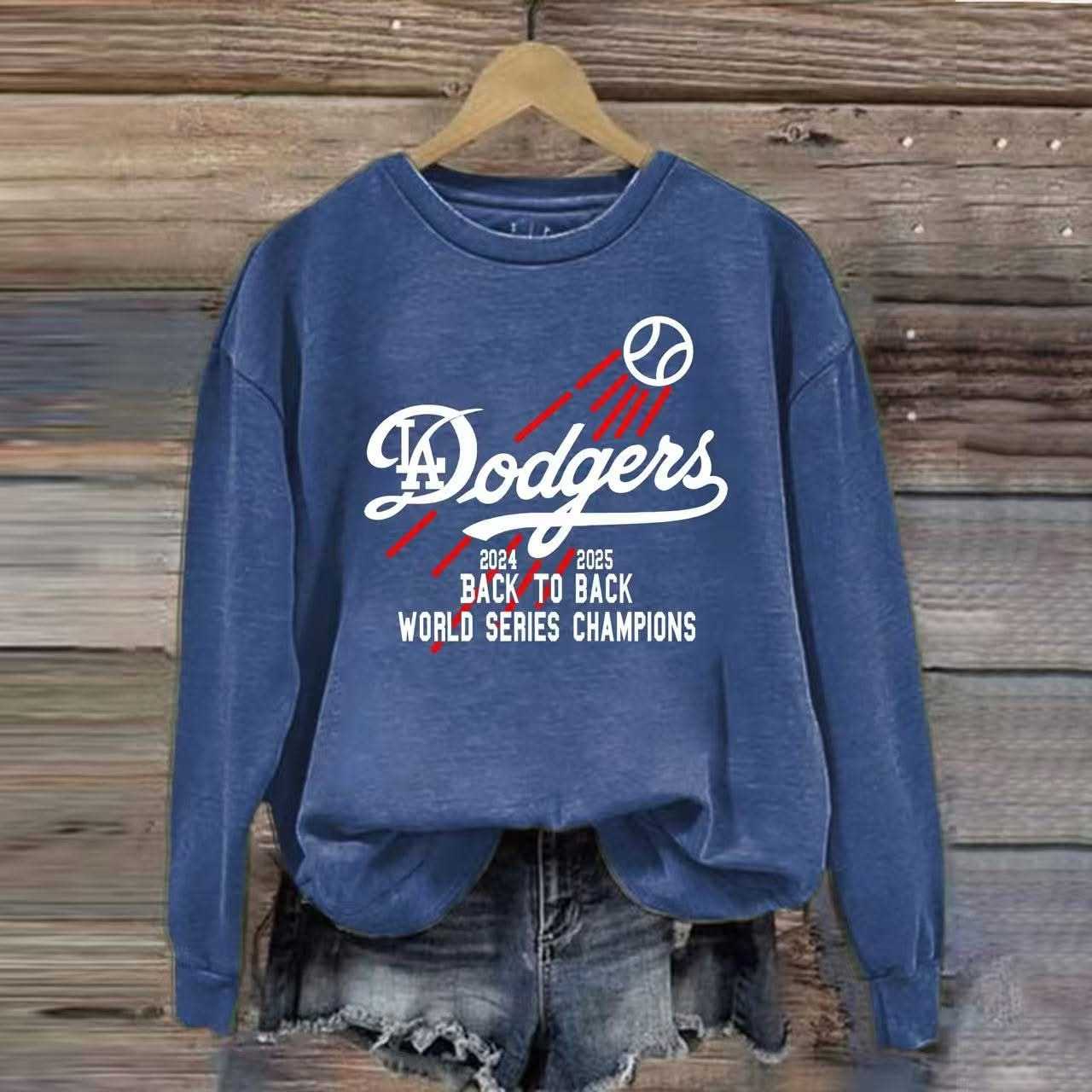 Dodgers World Series Sweatshirt 2024 2025 Back To Back Champions Fans Gift Ideas-1