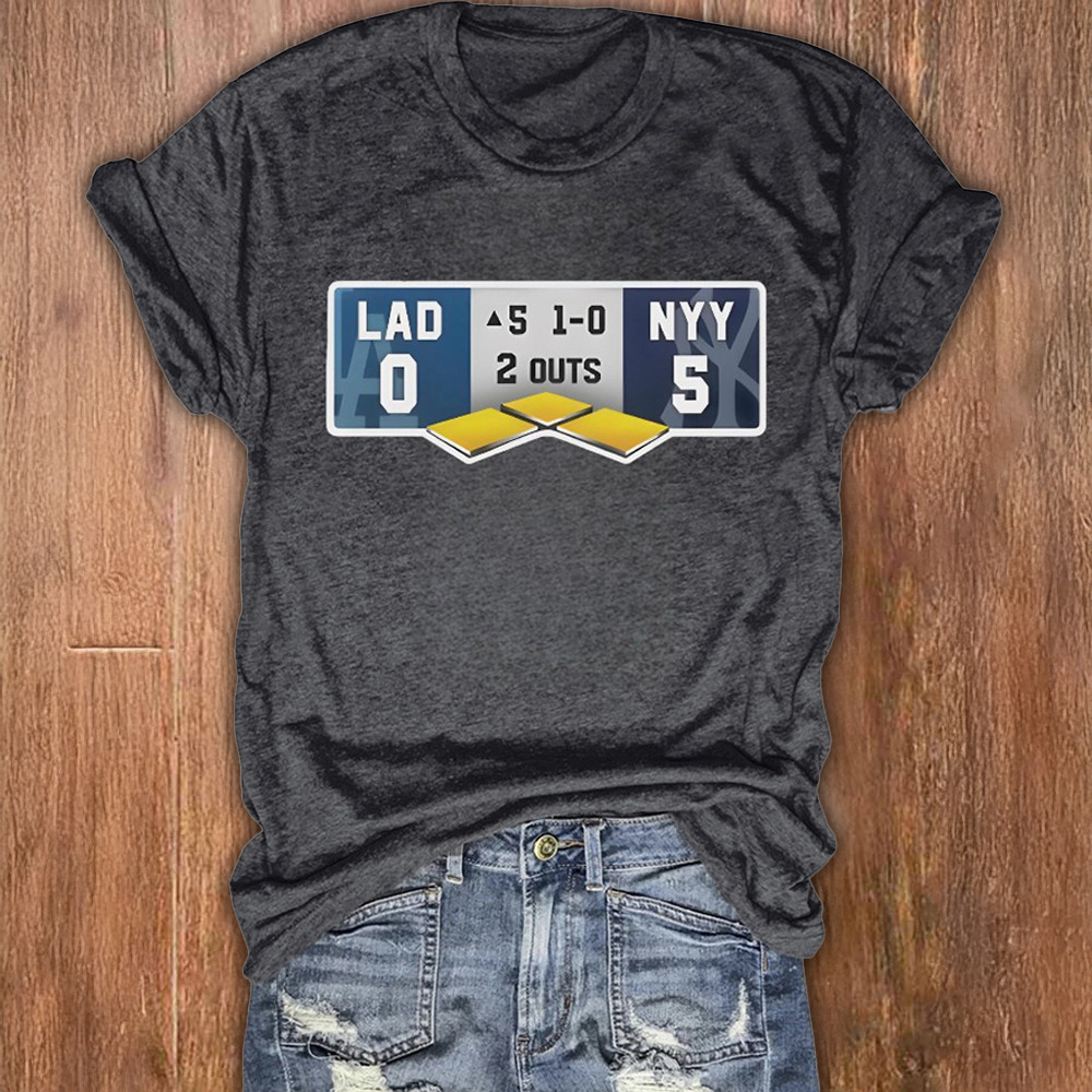 Dodgers Yankees World Series T-Shirt Los Angeles Dodgers vs New York Yankees Shirt-1