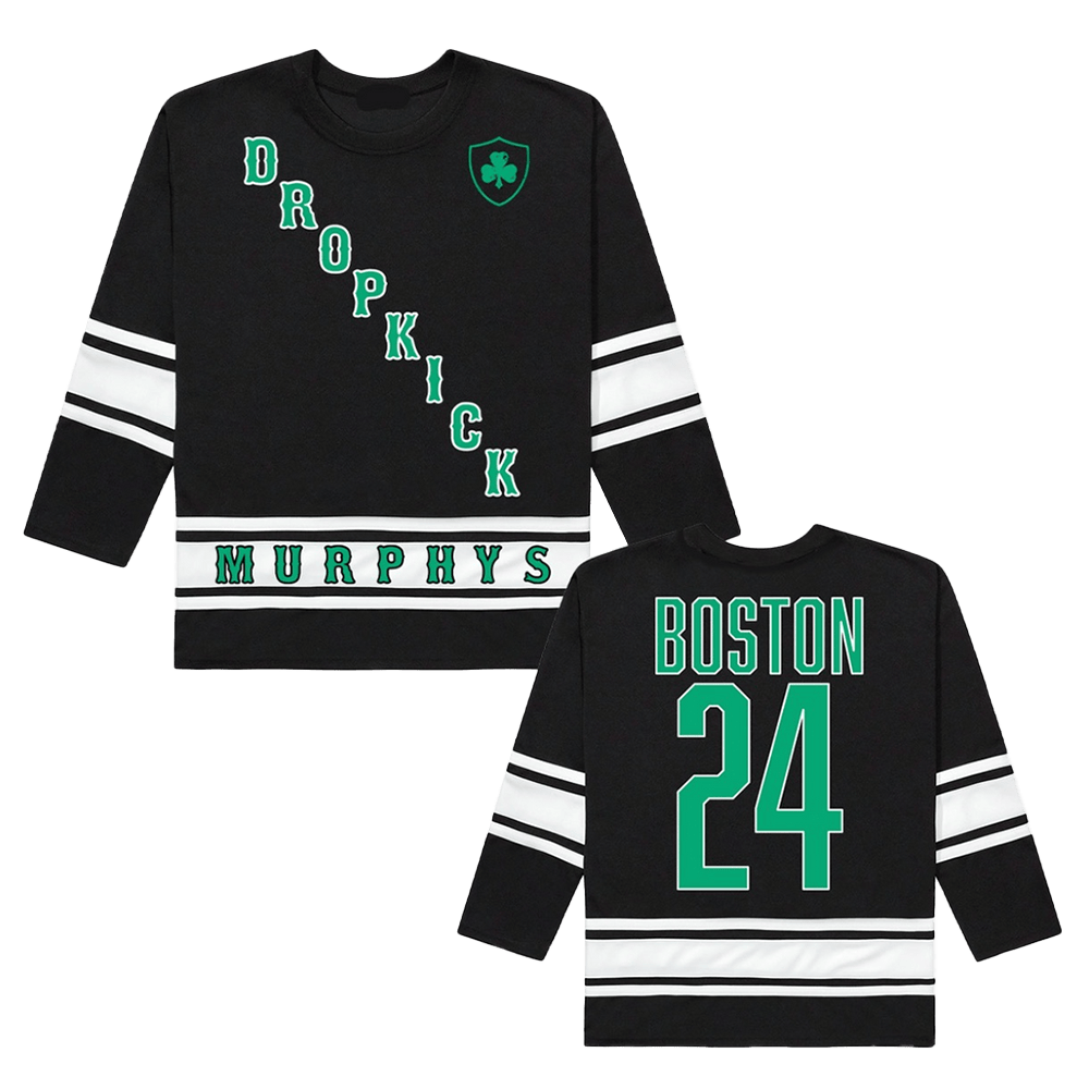 Dropkick Murphys Merch Dropkick Murphys Boston 2024 Hockey Jersey Gifts For Band Fans-1
