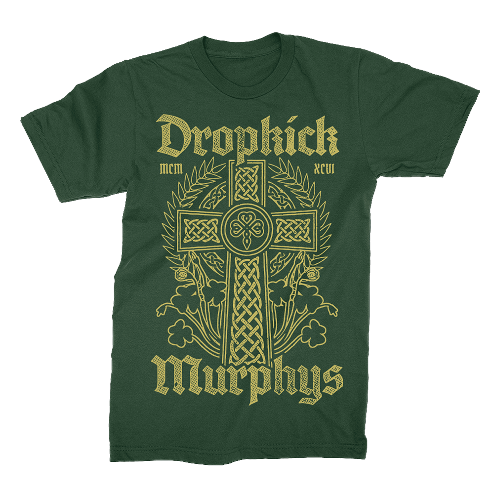 Dropkick Murphys Merch Dropkick Murphys Celtic Cross T-Shirt Gifts For Rock Band Fans-1