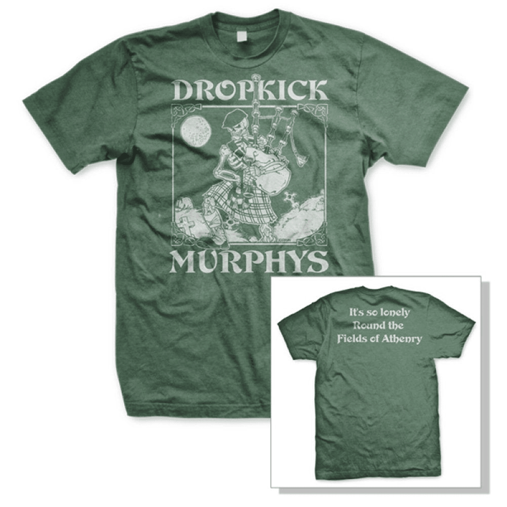 Dropkick Murphys Merch Dropkick Murphys Skeleton Piper T-Shirt Gifts For Rock Band Fans-1