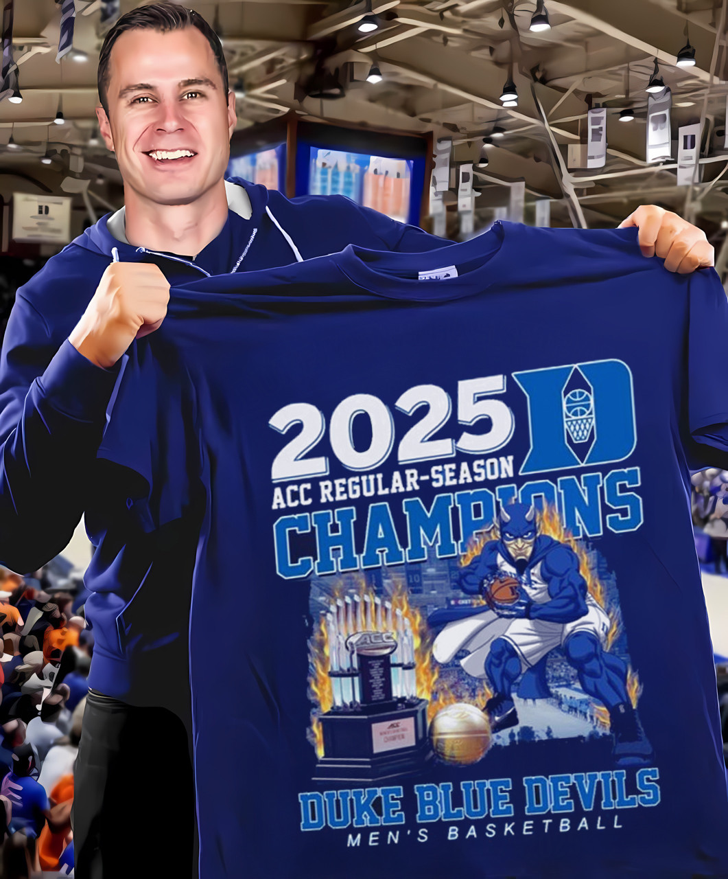 Duke ACC Championship 2025 T-Shirt Duke Blue Devils ACC Champions Merch Clothing For Fans-1