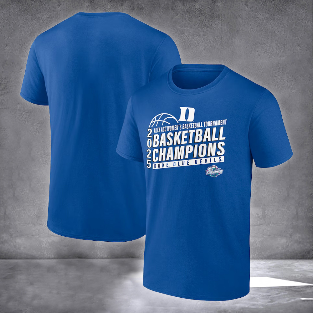 Duke Blue Devils 2025 ACC Women's Basketball Champions Shirt ACC Conference Tournament-1