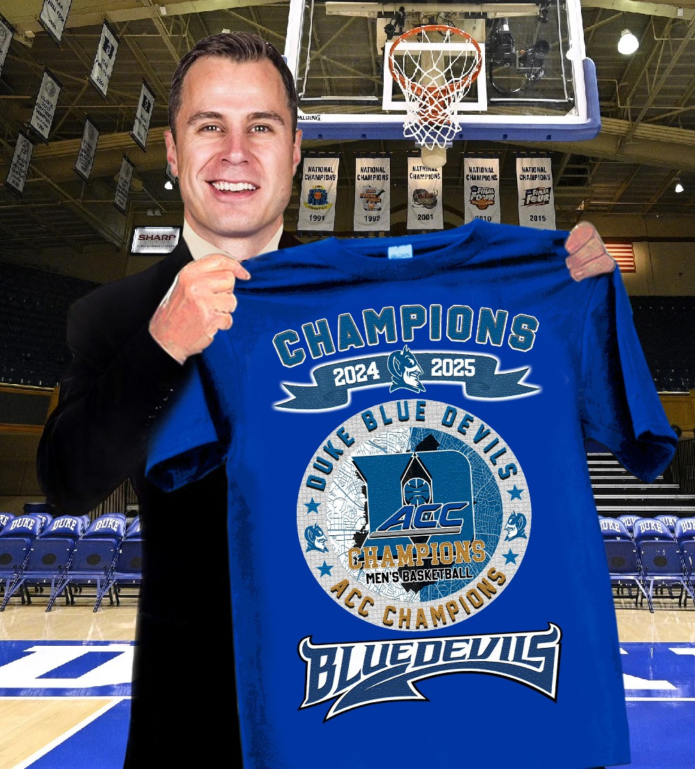 Duke Blue Devils ACC Championship Shirt Men's Basketball Champions Apparel Fan Gifts Items-1