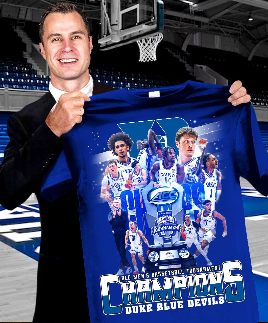 Duke Blue Devils Acc Championship Shirt Men's Basketball Champions Clothing Merch Gifts-1 Duke Blue Devils Acc Championship Shirt Men's Basketball Champions Clothing Merch Gifts-1