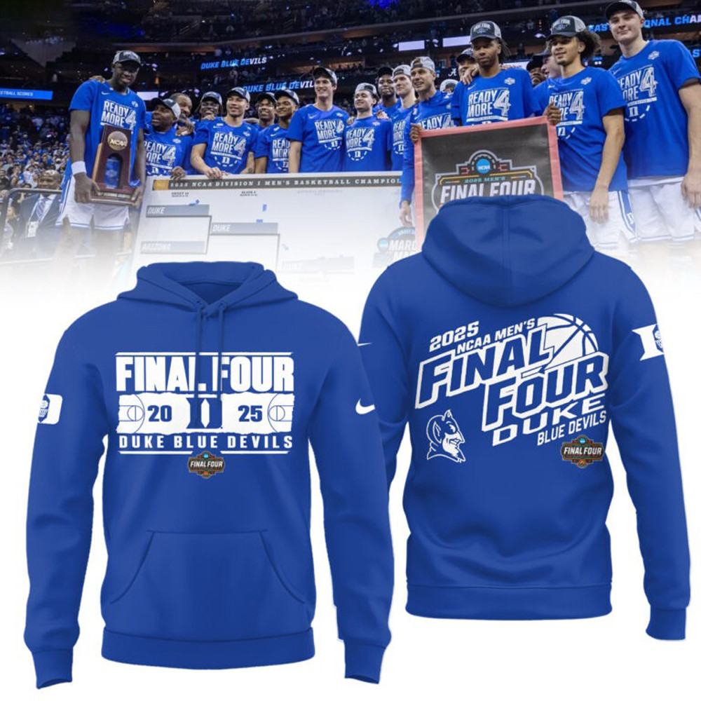 Duke Blue Devils Final Four Hoodie 2025 NCAA Men's Basketball March Madness Gear Gifts-1