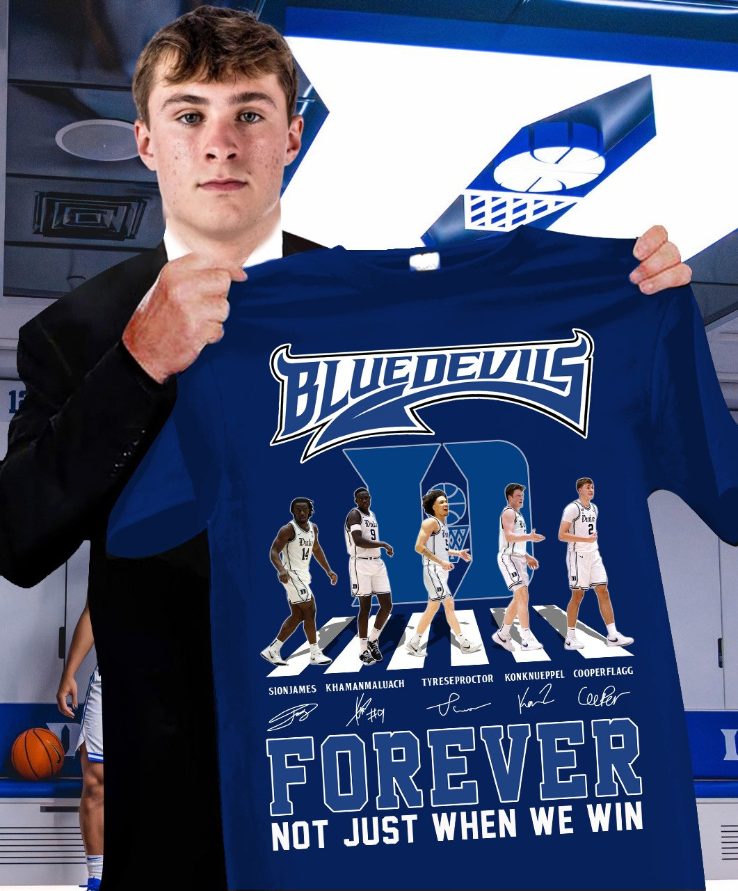 Duke Blue Devils Forever Not Just When We Win Shirt Support Basketball Duke Fan Merch-1 Duke Blue Devils Forever Not Just When We Win Shirt Support Basketball Duke Fan Merch-1