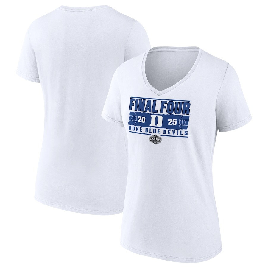 Duke Final Four V-Neck Shirt Women's Duke Blue Devils 2025 NCAA March Madness Merch-1