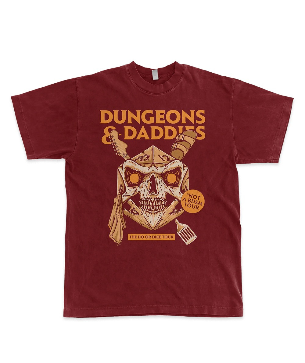 Dungeons And Daddies Merch T-Shirt Do Or Dice Tour Tee Shirts Gifts For Fans-1