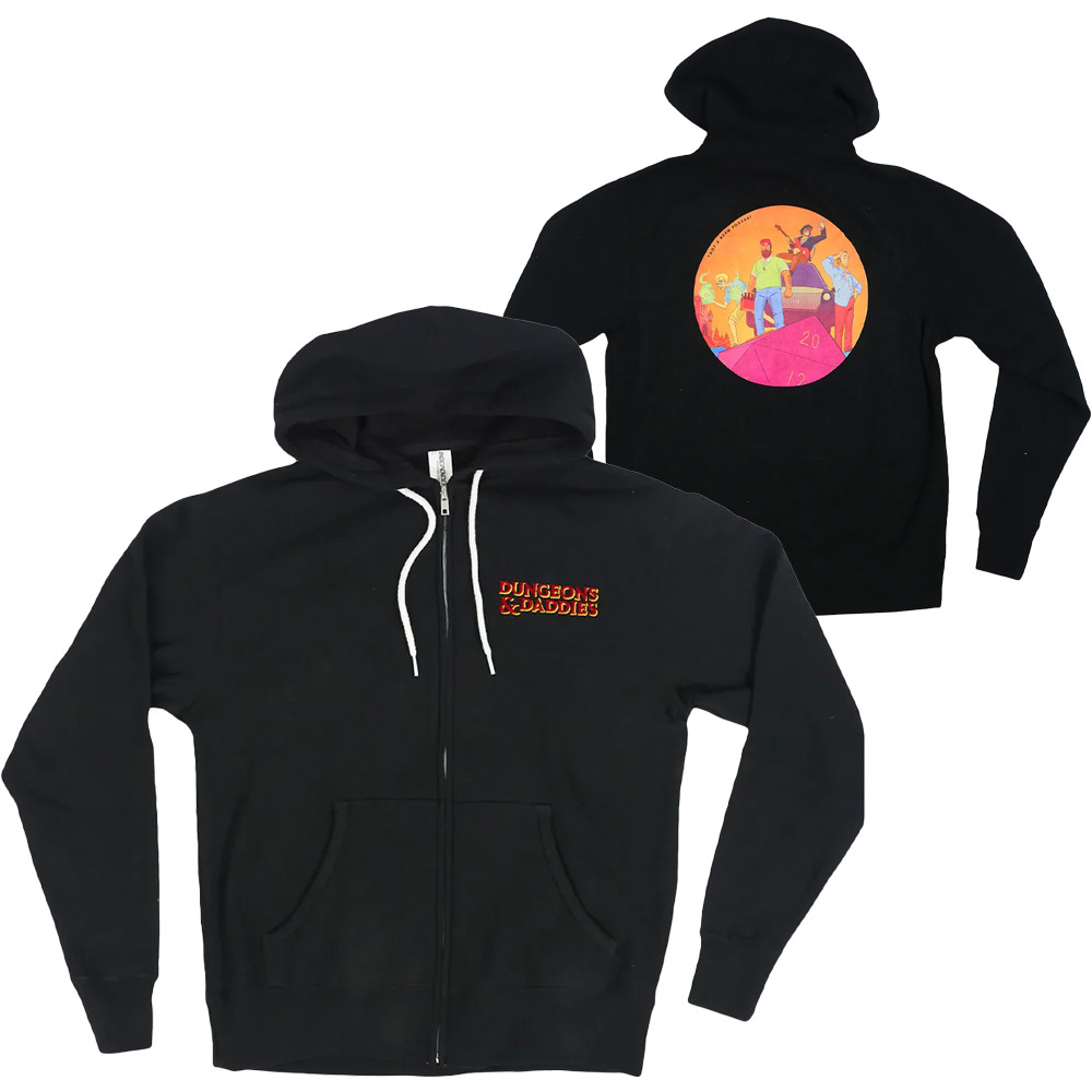Dungeons And Daddies Merch Zip Up Hoodie Dndads Dungeonsanddaddies Podcast Merch Gifts-1