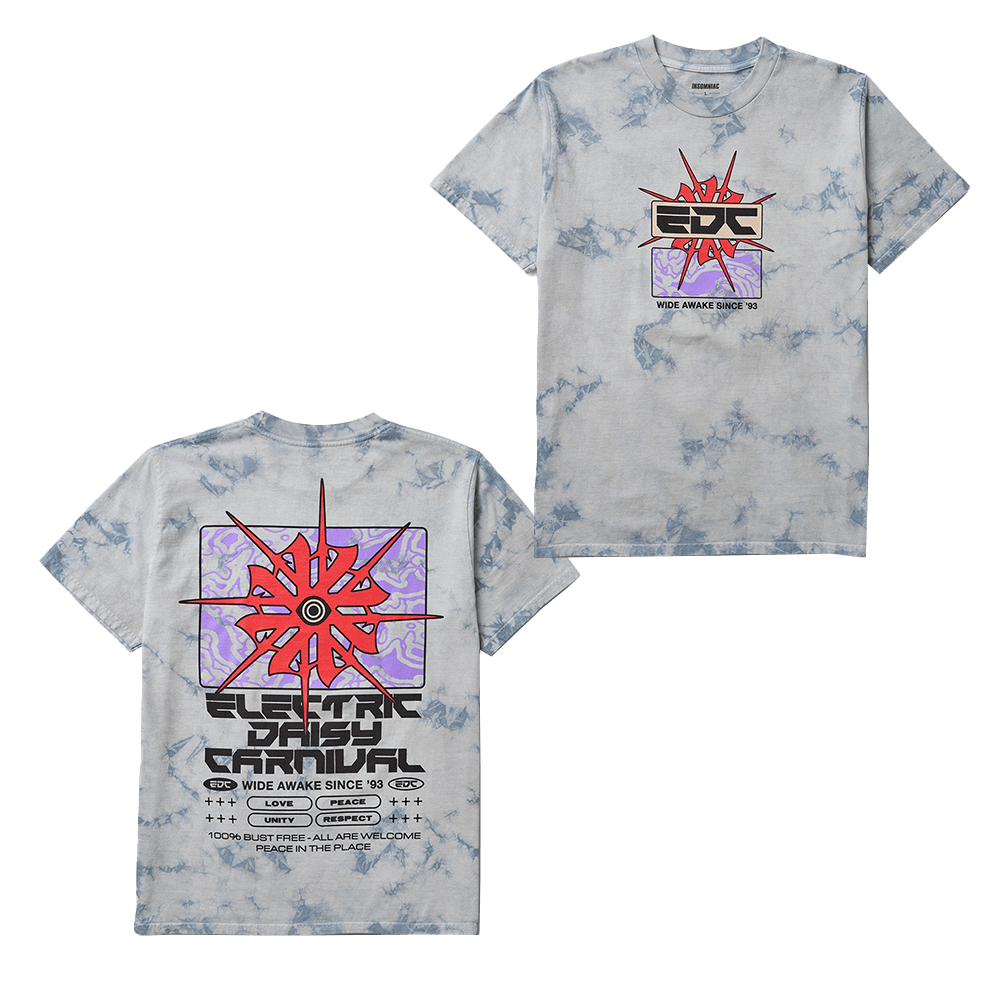 EDC Merchandise EDC Transformative Sound Tie Dye T-Shirt Gifts For Music Fans Gifts For Besties-1