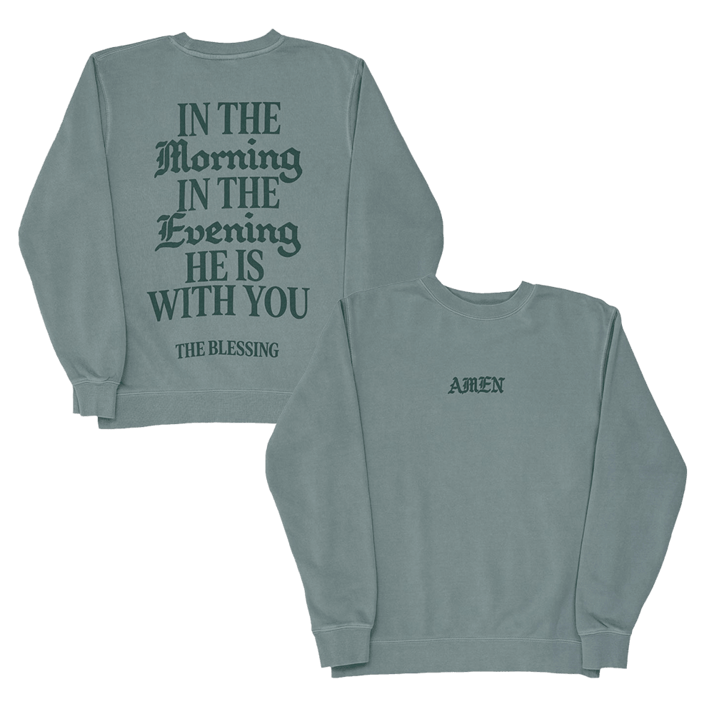 Elevation Worship Merch Sweatshirt In The Morning In The Evening He Is With You Sweatshirt-1