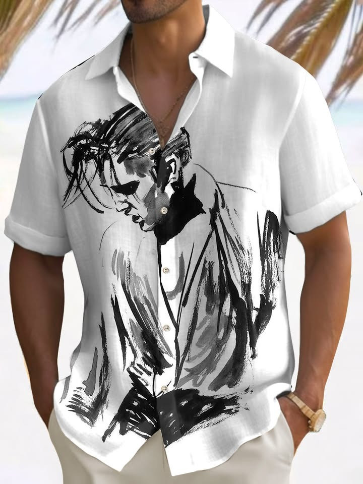 Elvis Presley Hawaiian Shirt Clothing Honor Elvis Presley Gifts For Him-1