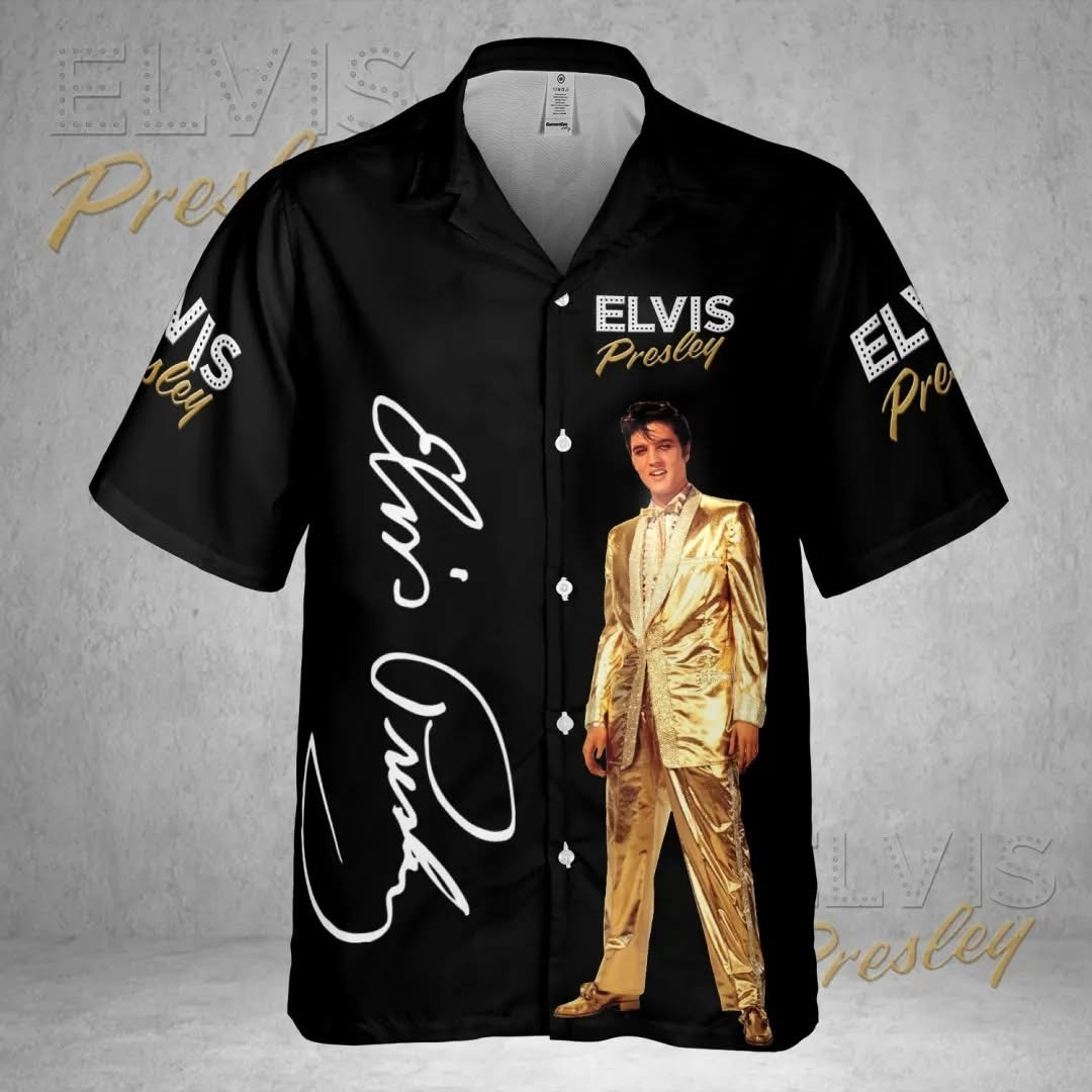 Elvis Presley Hawaiian Shirt Honor Elvis Week Best Gifts For Music Lovers Fans-1
