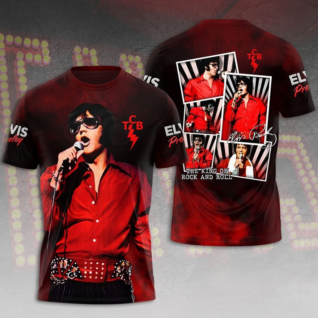 Elvis Presley T-Shirt The King Of Rock And Roll Best Gifts For Elvis Fans-1