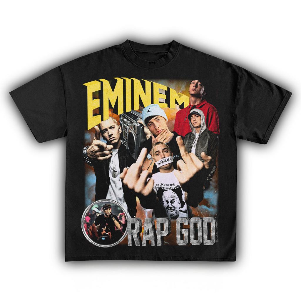 Eminem Rap God T-Shirt Fan Merch Music Lovers Christmas Present Ideas-1 Eminem Rap God T-Shirt Fan Merch Music Lovers Christmas Present Ideas-1