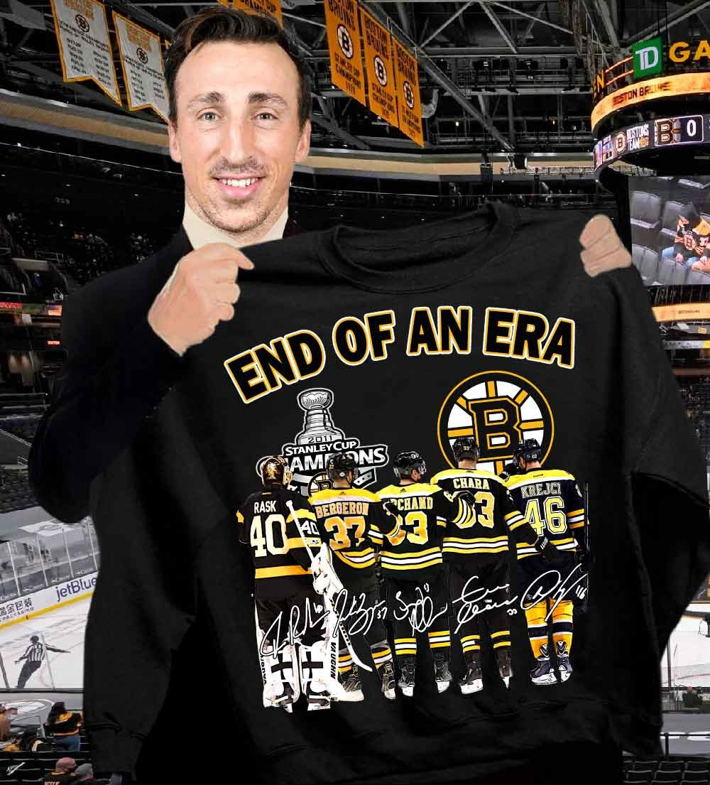 End Of An Era Stanley Cup Champions Boston Bruins Shirt Gifts For Ice Hockey Fans-1