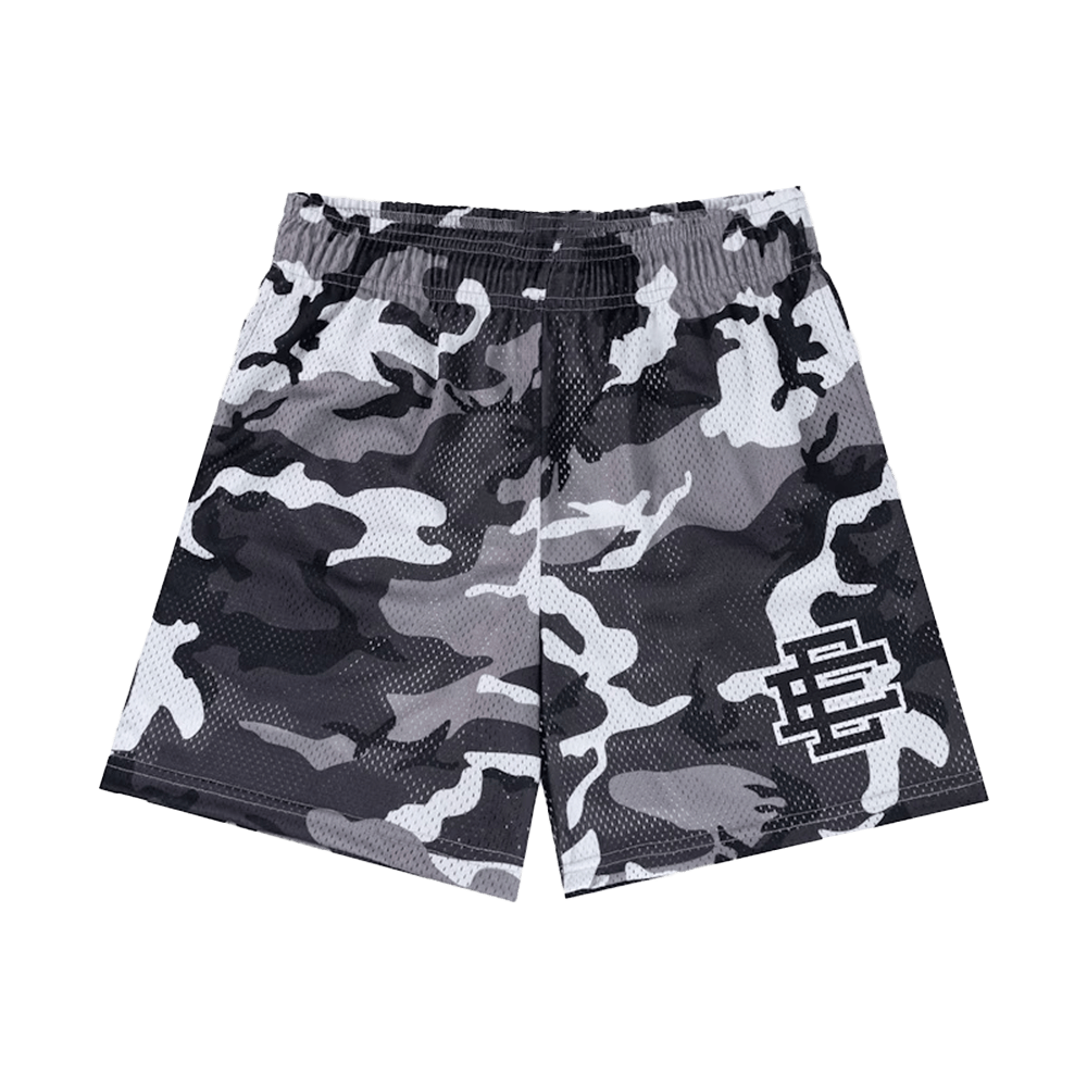Eric Emanuel White Black Camo Shorts Gift for Brother Trendy EE Streetwear Gifts For Besties-1