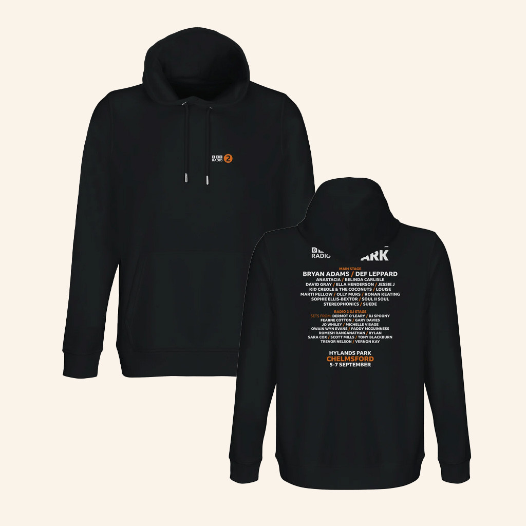 Event-Merchandise Merch Bbc Radio 2 In The Park 2025 Black Hoodie Gifts For Him-1