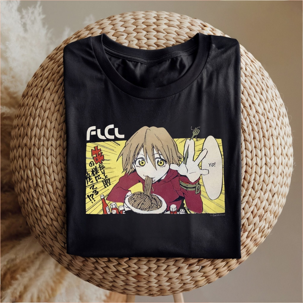 FLCL Japanese Manga Shirt Fooly Cooly Haruko Cartoon T-Shirt Gifts For Son-1
